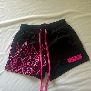 Kill Crew Muay Thai flame shorts